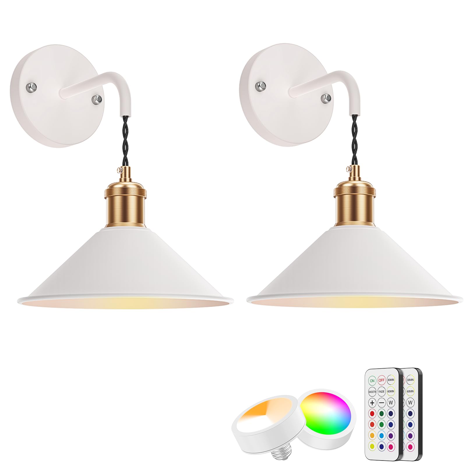 Wall Light Fixtures Vanity Light Industrial Sconce Lighting 2 Pack