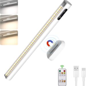 Illuminazione LED da cucina, 4000 mAh, batteria ricaricabile per armadio con telecomando