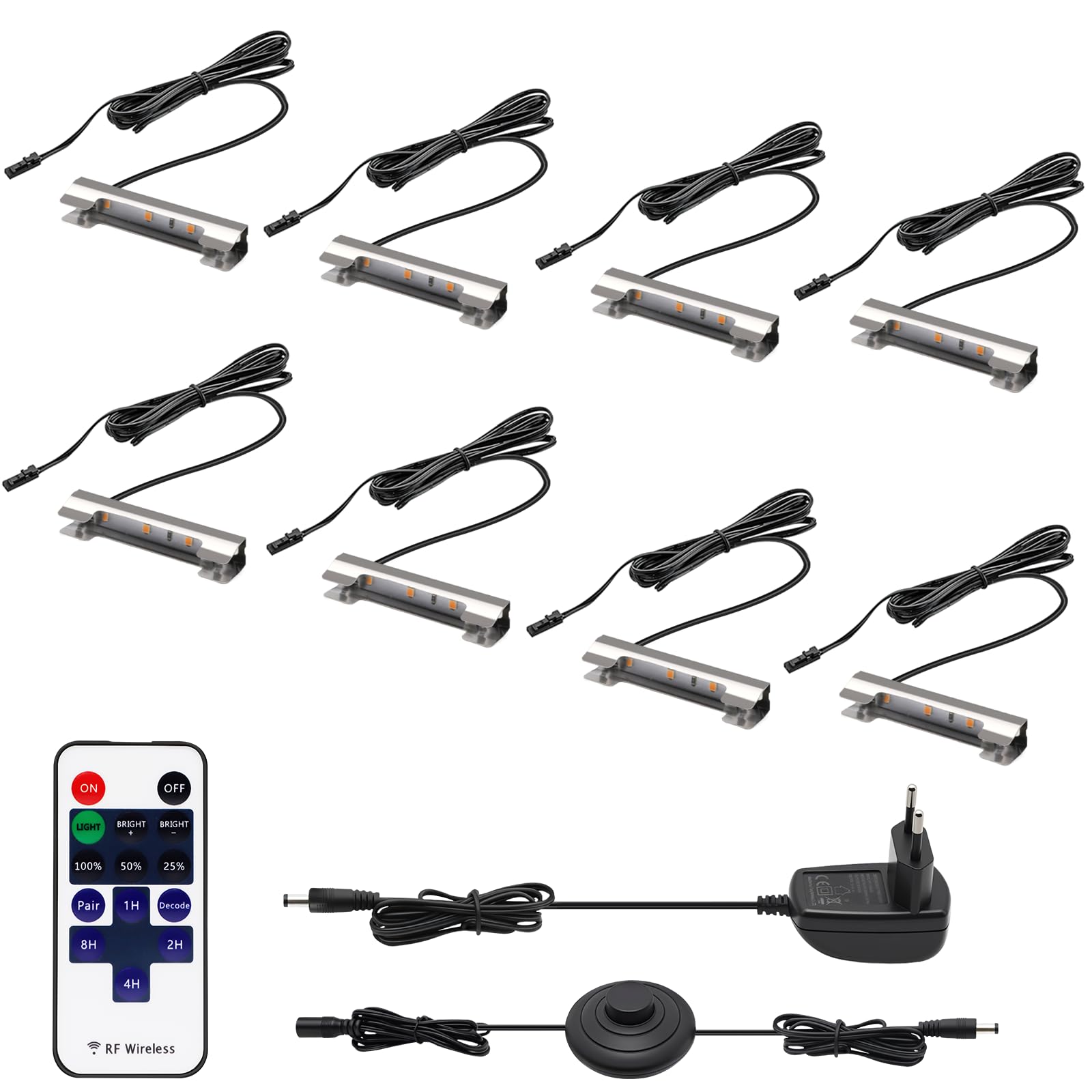 Glass Floor Lighting LED Display Cabinet Lighting with Foot Switch