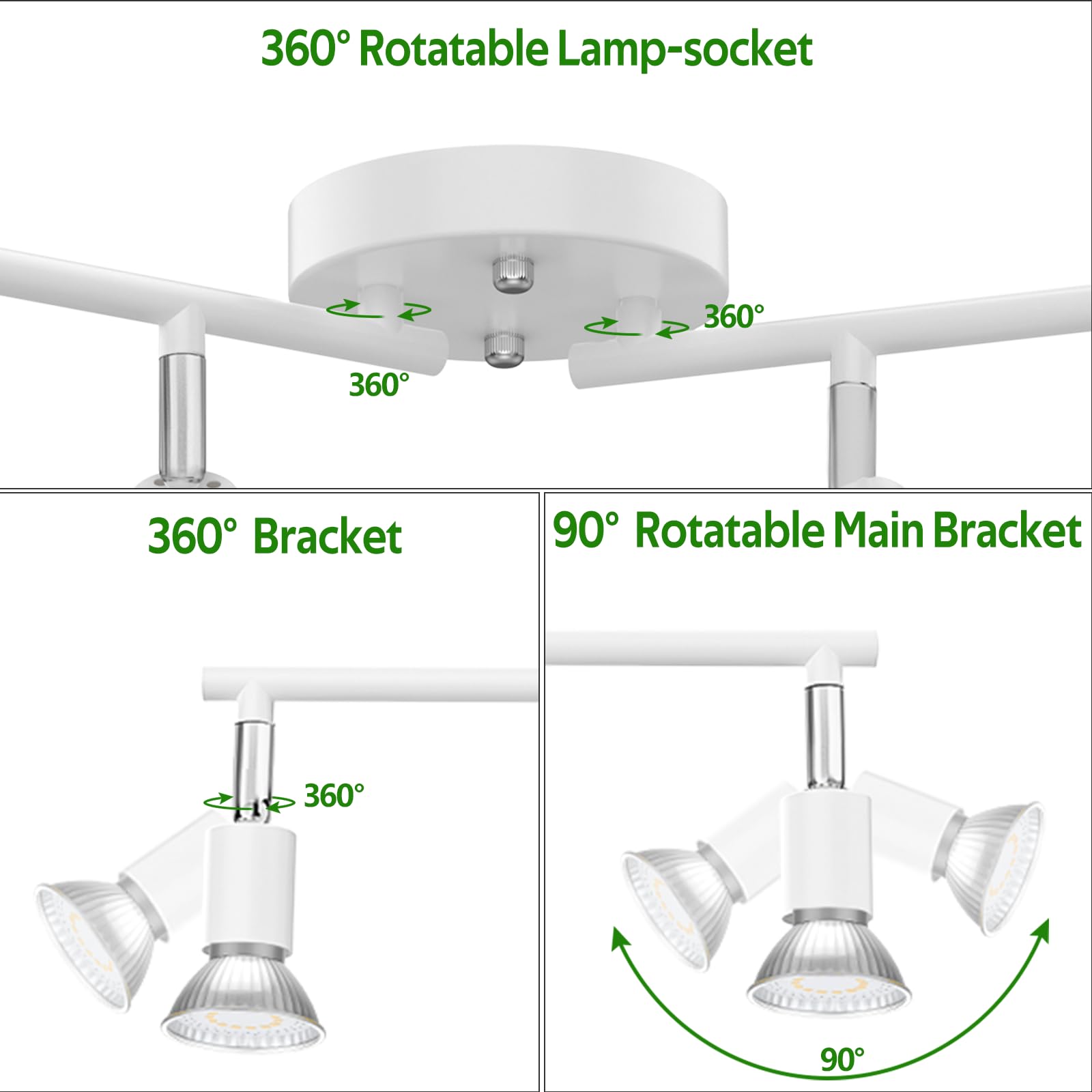 Kitchen Lights, 4-Light Ceiling Lighting Kits, Ceiling Spotlight - Image 2