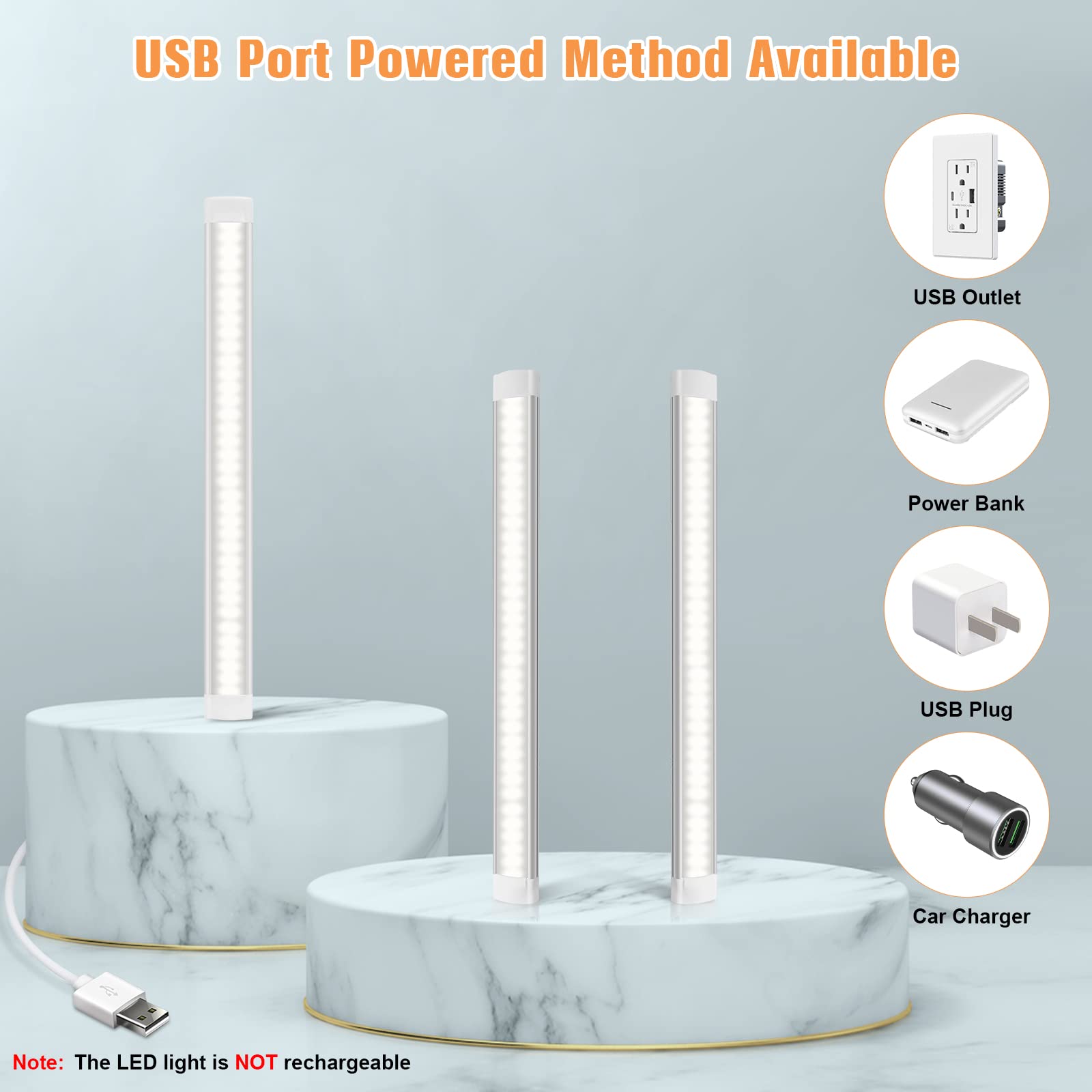 LED Under Cabinet Lights with Remote, Cabinet Strip Lights for Monitor, 30cm USB - Image 2