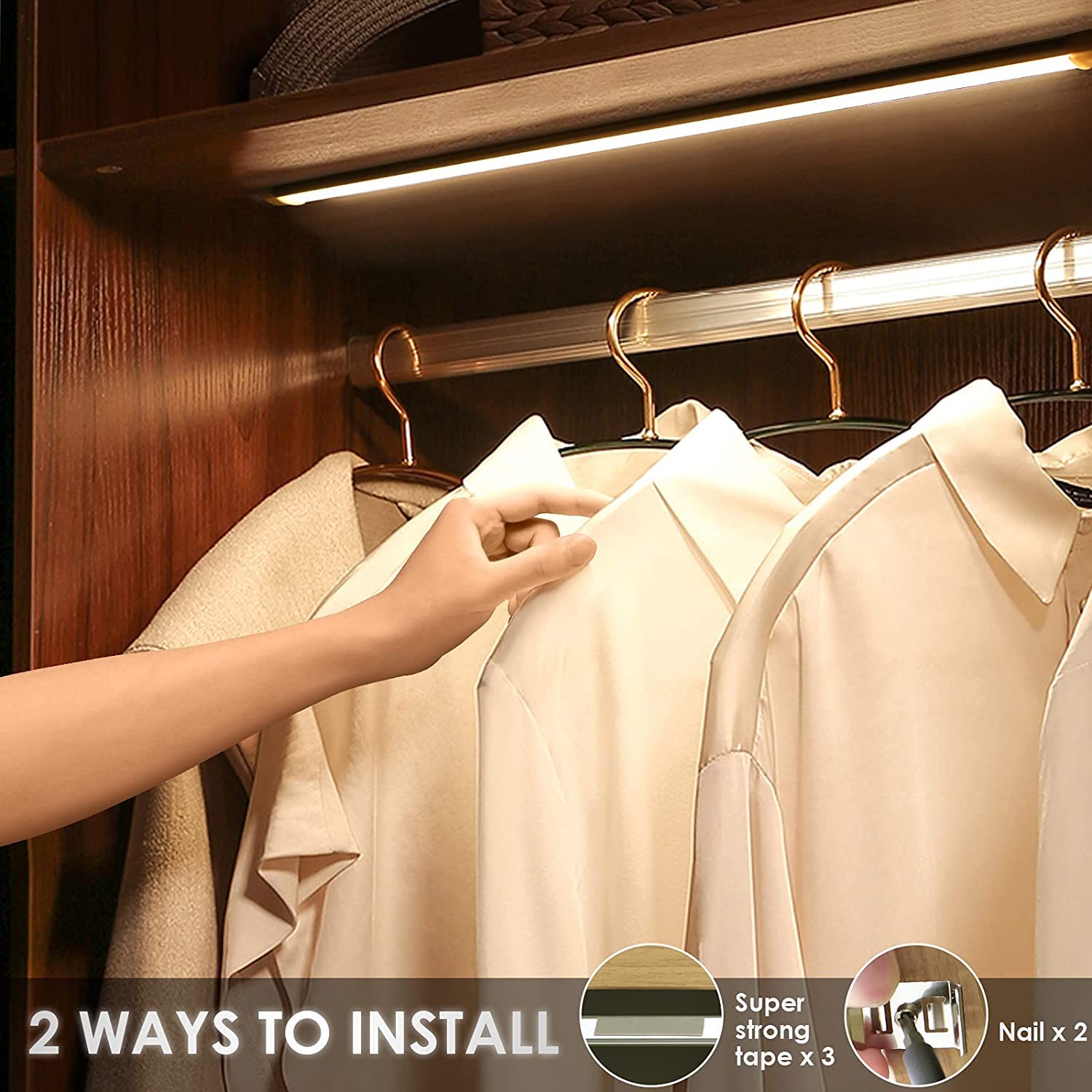 LED Kitchen Under Cabinet Lights, 3 Color Temps Stepless Dimming - Image 3