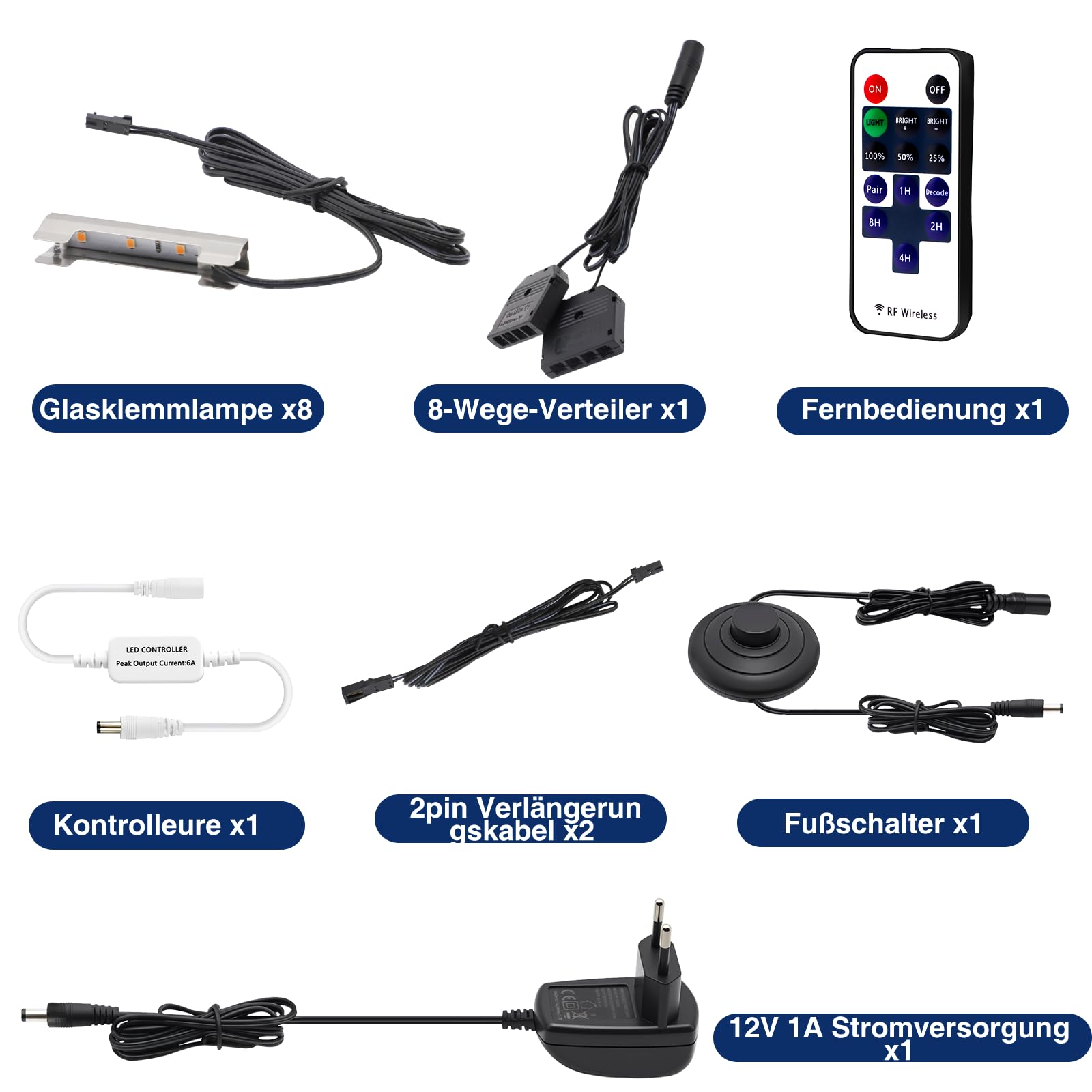 Glass Floor Lighting LED Display Cabinet Lighting with Foot Switch - Image 3
