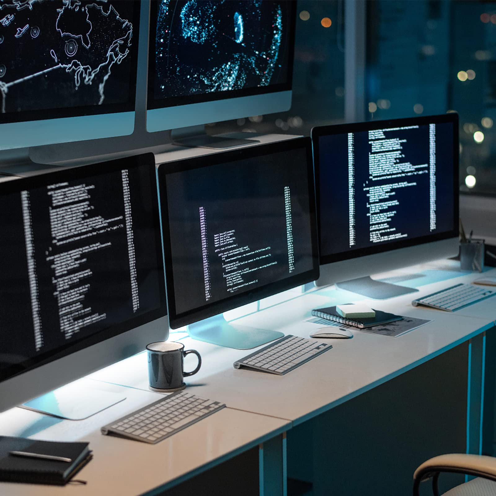 LED Under Cabinet Lights with Remote, Cabinet Strip Lights for Monitor, 30cm USB - Image 6