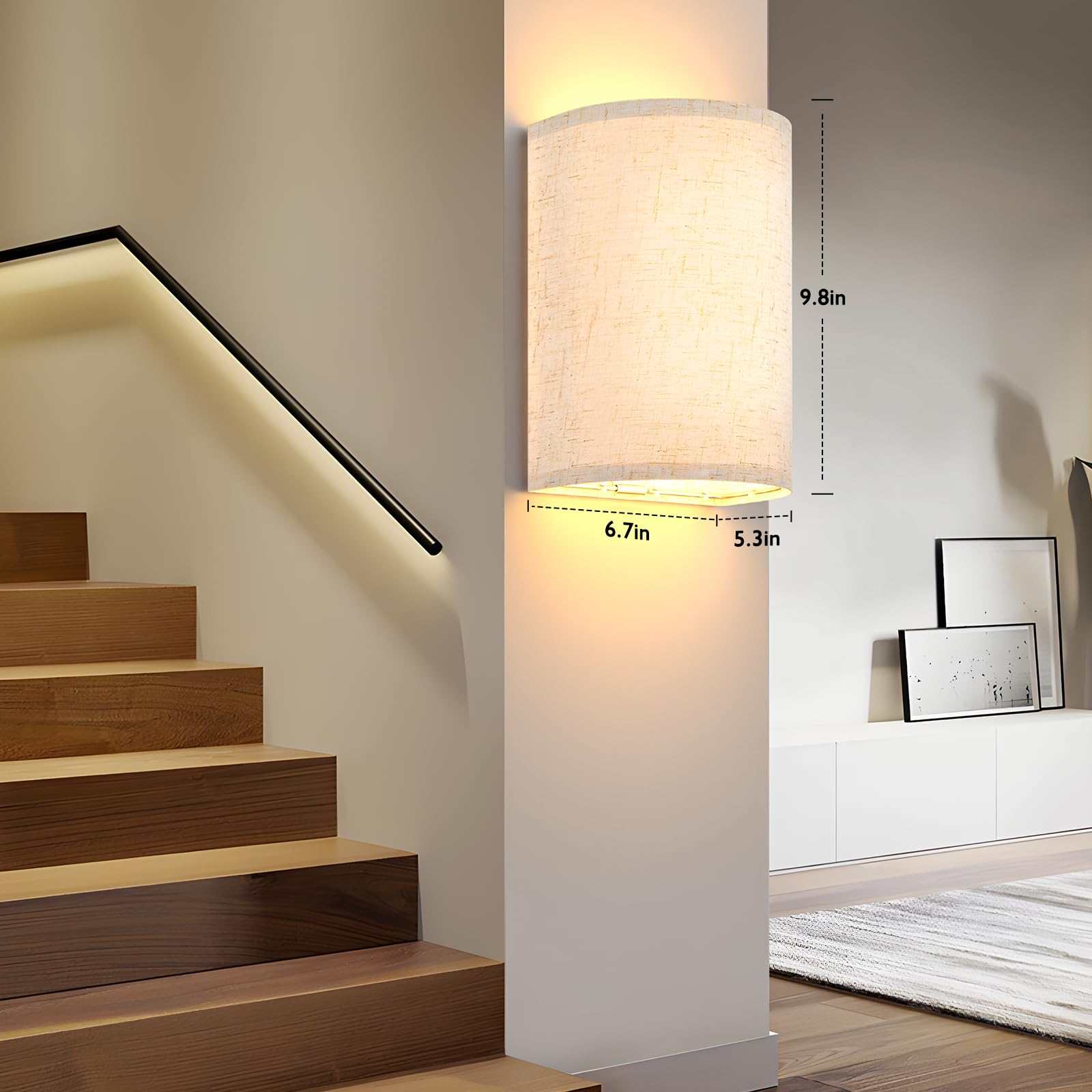 USB Rechargeable Wall Lights RGB Set of Two - Image 6