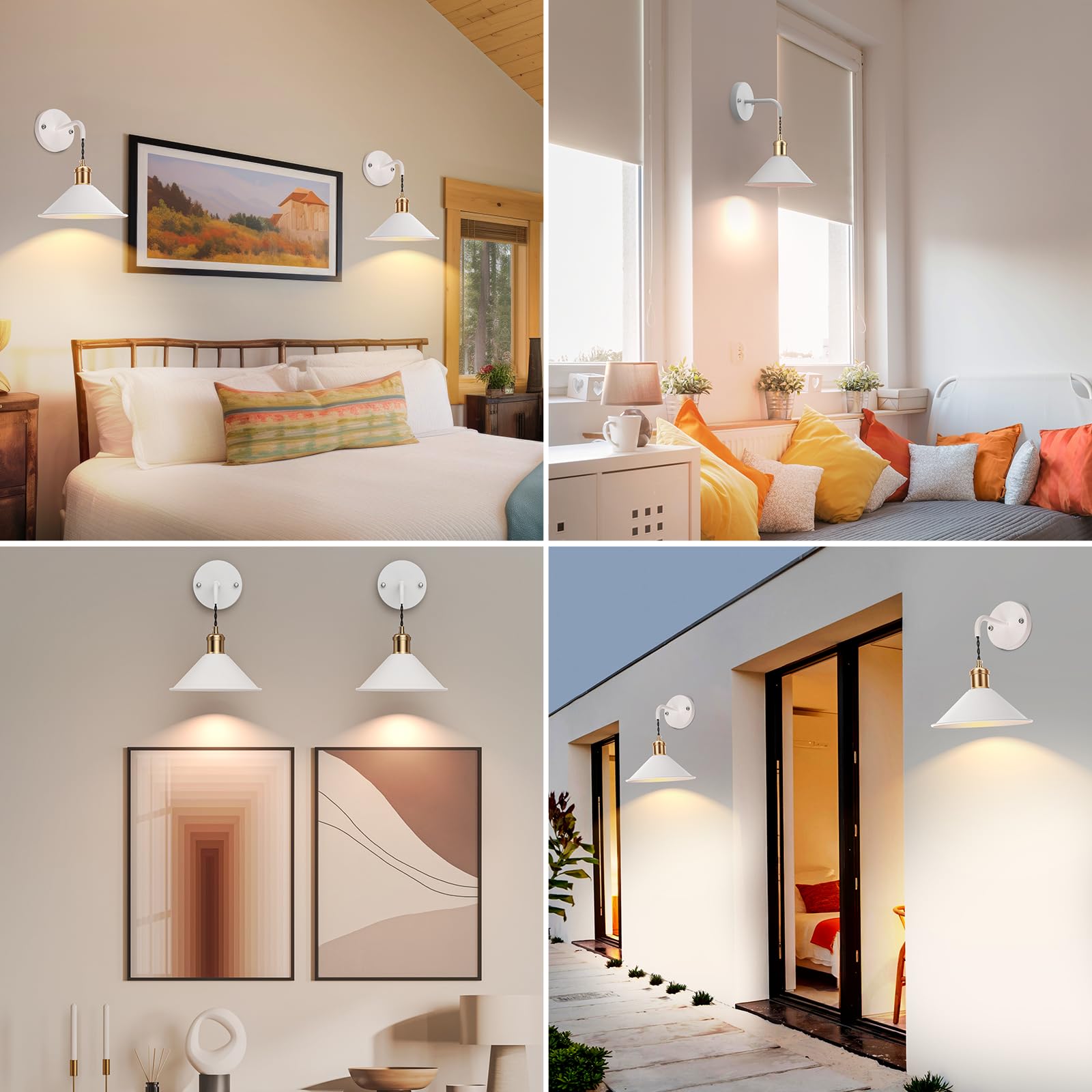 Wall Light Fixtures Vanity Light Industrial Sconce Lighting 2 Pack - Image 7