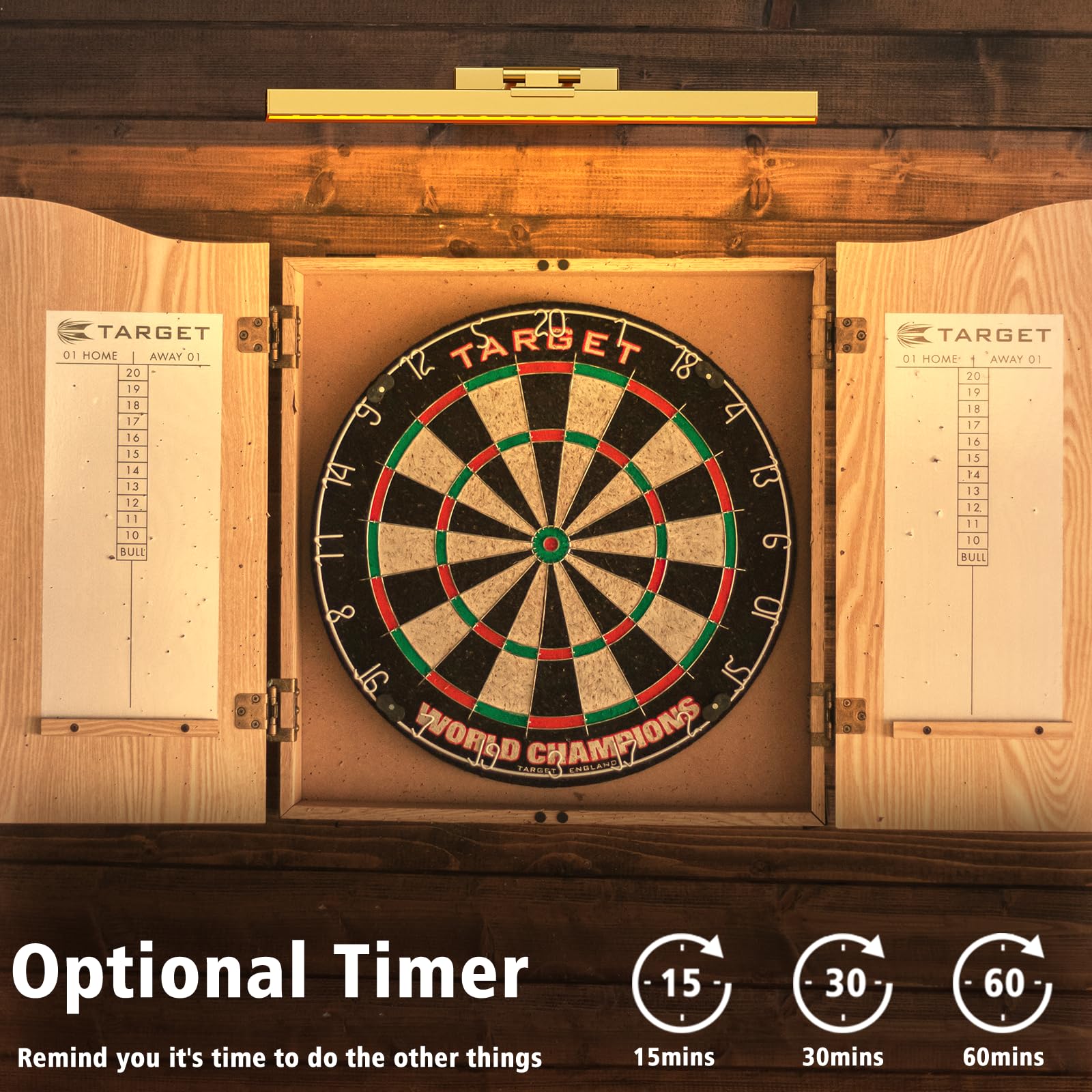 Picture Lights for Wall, Wireless Rechargeable Dimmable and 3 Colour Temps, Gold - Image 7