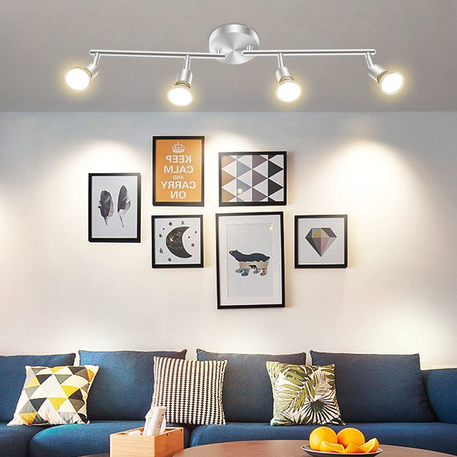 Rotatable LED Ceiling Spotlight, 4-Way Modern Design, Indoor Lighting for Kitchen - Image 7